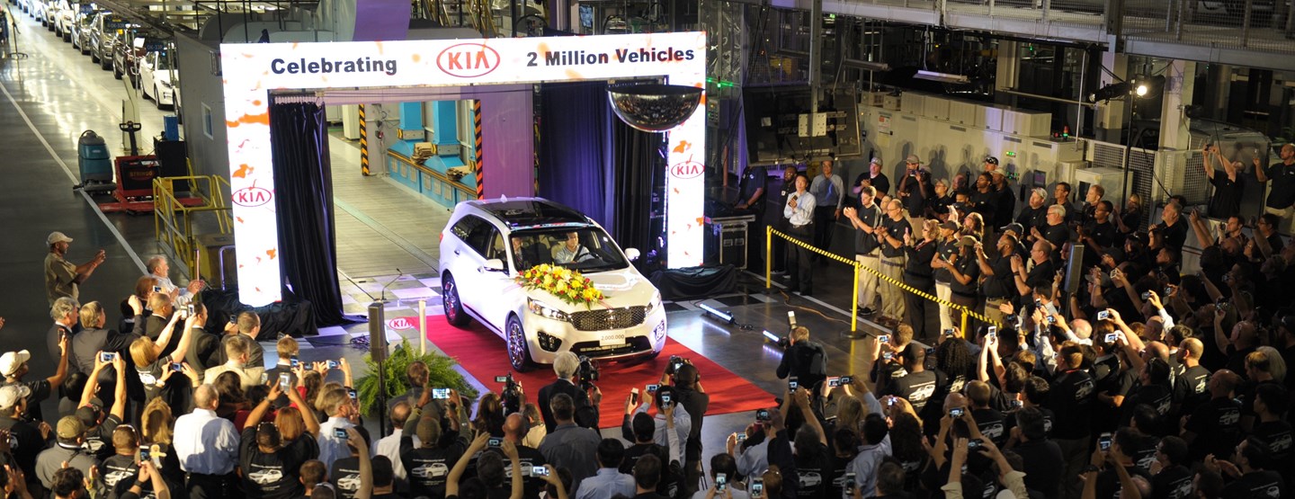 KIA MOTORS PRODUCES TWO MILLIONTH VEHICLE IN THE U.S.