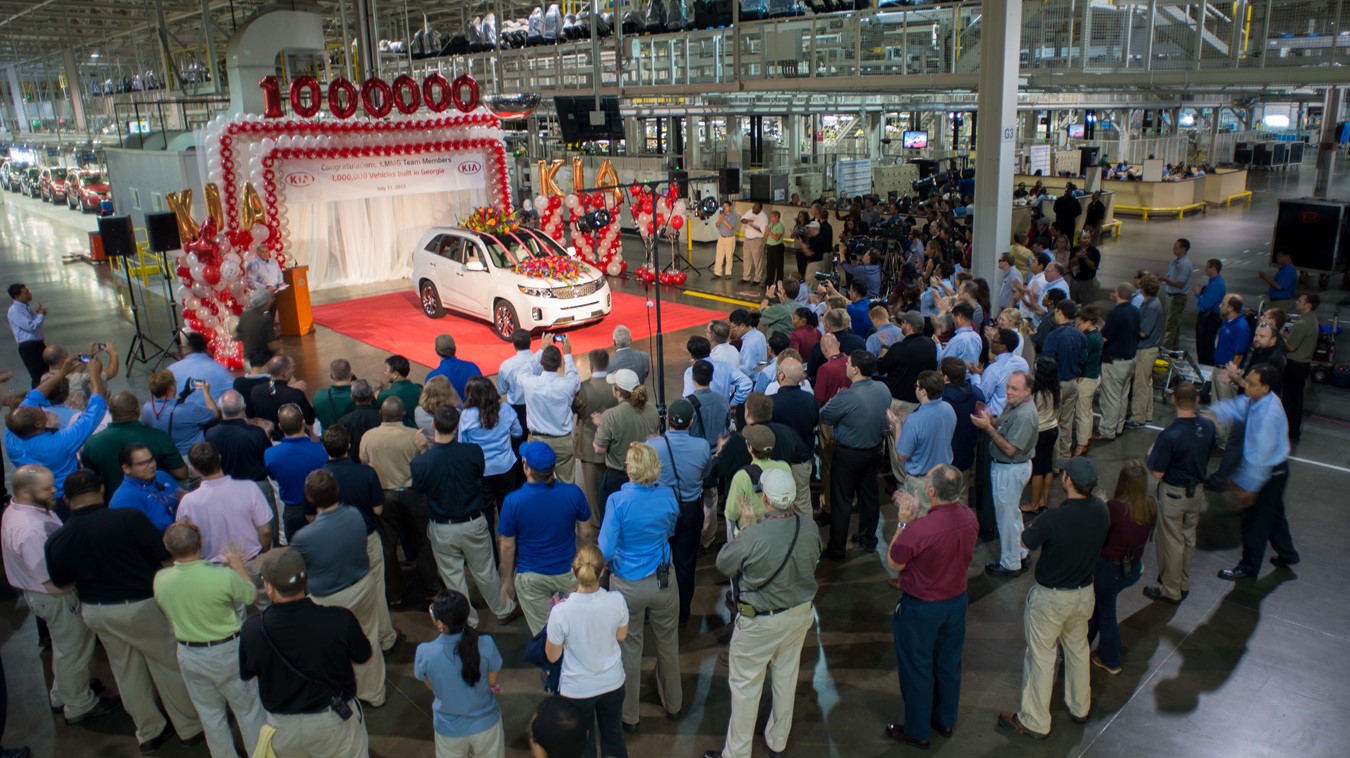 Kia Motors Manufacturing Georgia reaches one million U.S.-built vehicles milestone