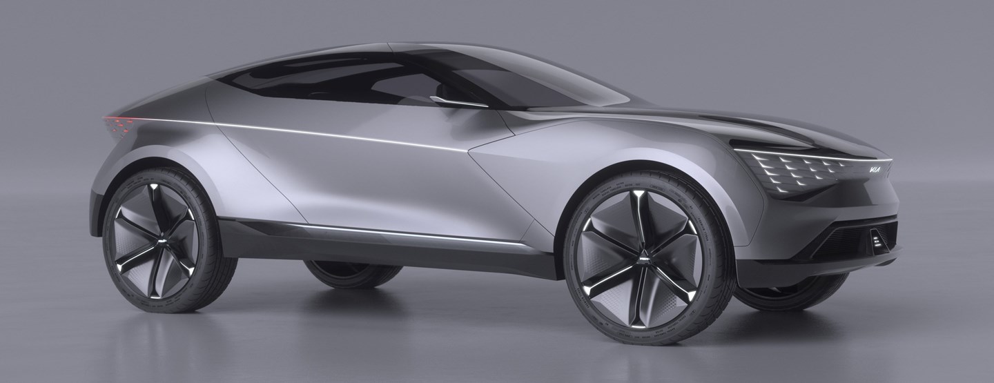 Kia’s Futuron Concept proposes an illuminating new design for an electric SUV coupe