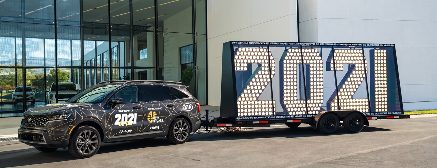 ALL-NEW KIA SORENTO EMBARKS ON A CROSS-COUNTRY JOURNEY FROM CALIFORNIA TO NEW YEAR’S EVE IN NEW YORK CITY’S TIMES SQUARE 