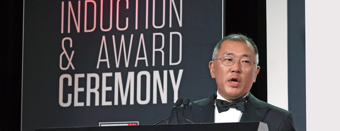 Hyundai Motor Group Honorary Chairman Mong−Koo Chung Inducted Into Automotive Hall of Fame at Official Ceremony