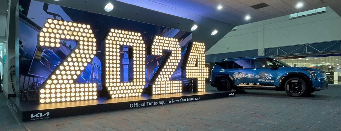 KIA AMERICA READY TO RING IN 2024 WITH NATIONWIDE TOUR OF ICONIC TIMES SQUARE NEW YEAR’S EVE NUMERALS