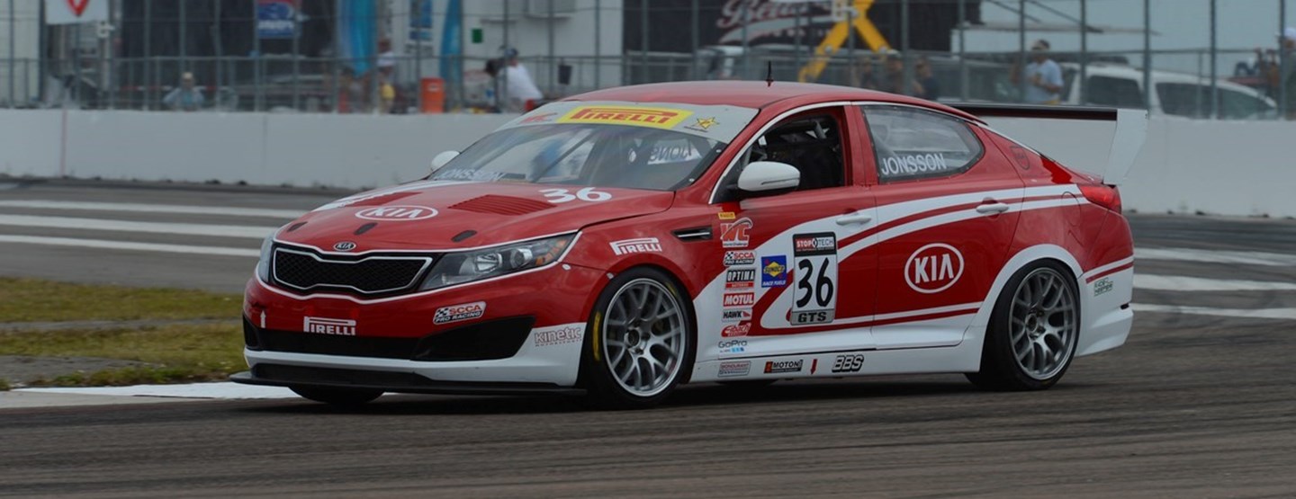 KIA RACING SCORES TOP-FIVE FINISH IN ROUND TWO OF THE 2013 PIRELLI WORLD CHALLENGE ON THE STREETS OF ST. PETERSBURG