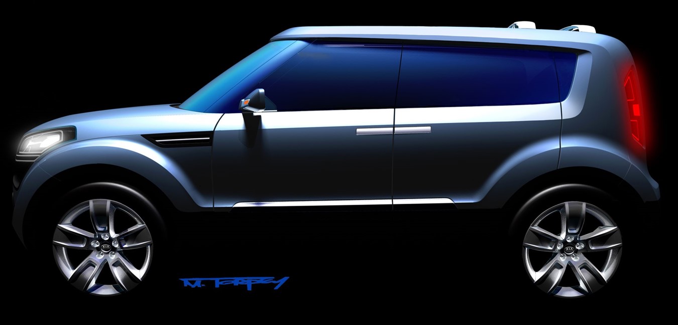 KIA RELEASES SKETCH OF ALL-NEW SOUL CONCEPT CAR