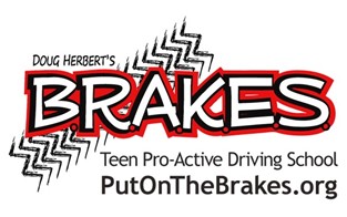 B.R.A.K.E.S. (Be Responsible And Keep Everyone Safe) Teen Pro-Active Driving School Logo